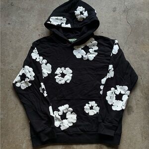 Black Denim Tears Hoodie Large